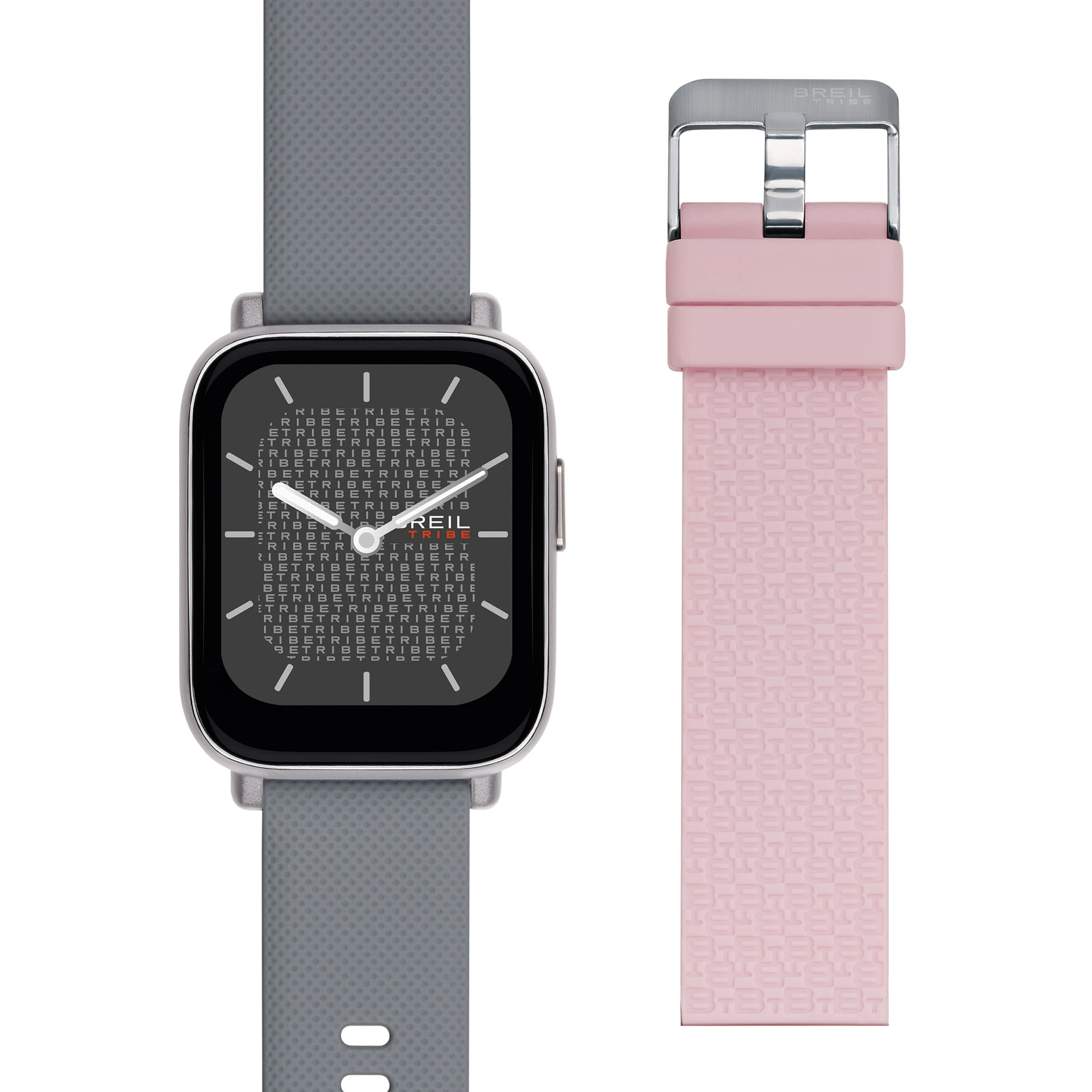SBT-1 - SMARTWATCH WITH DOUBLE STRAP AND SILVER CASE - 1 - EW0605 | Breil