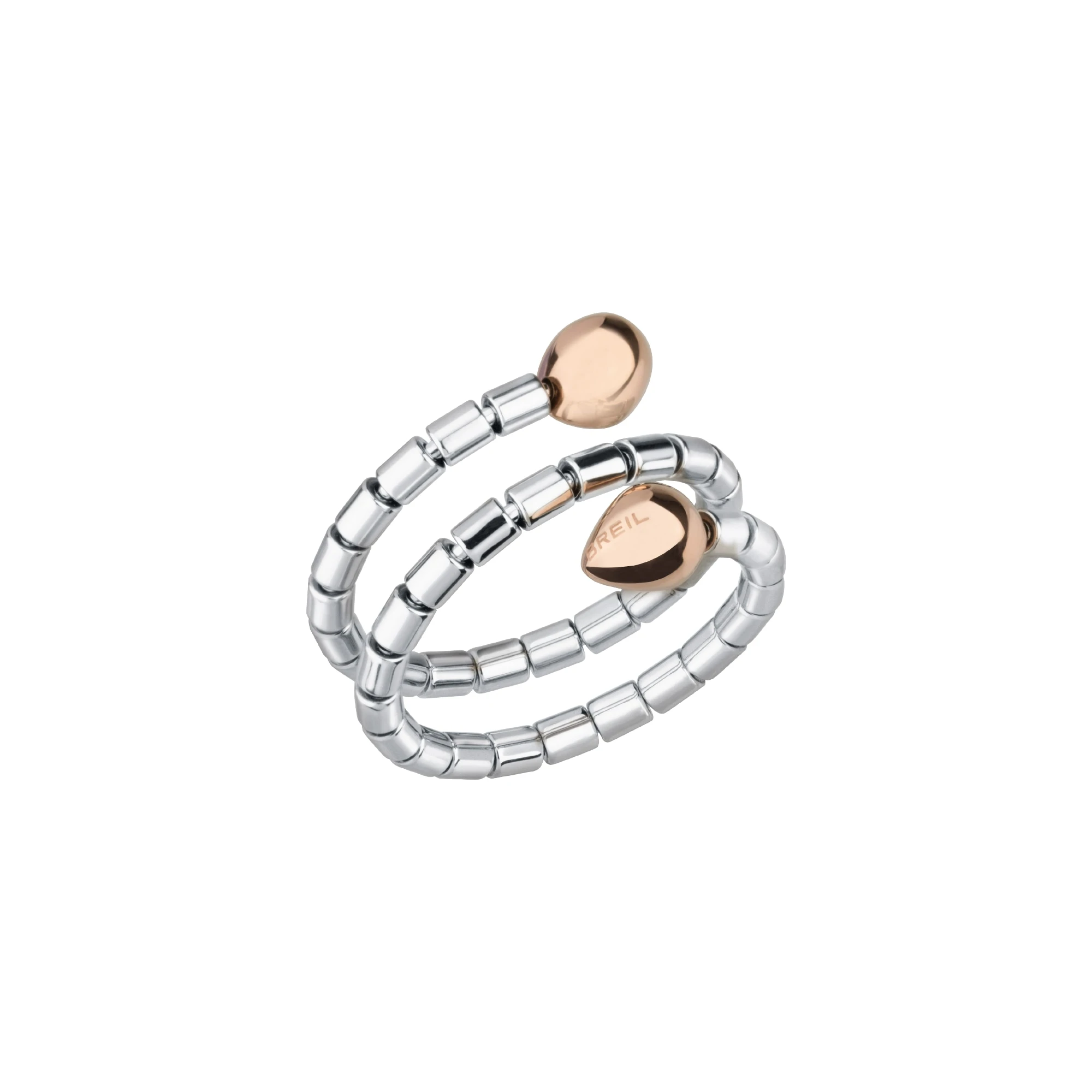 ROYAL - OPEN ENDED RING WITH IP ROSE GOLD ELEMENT - 1 - TJ1848_ | Breil