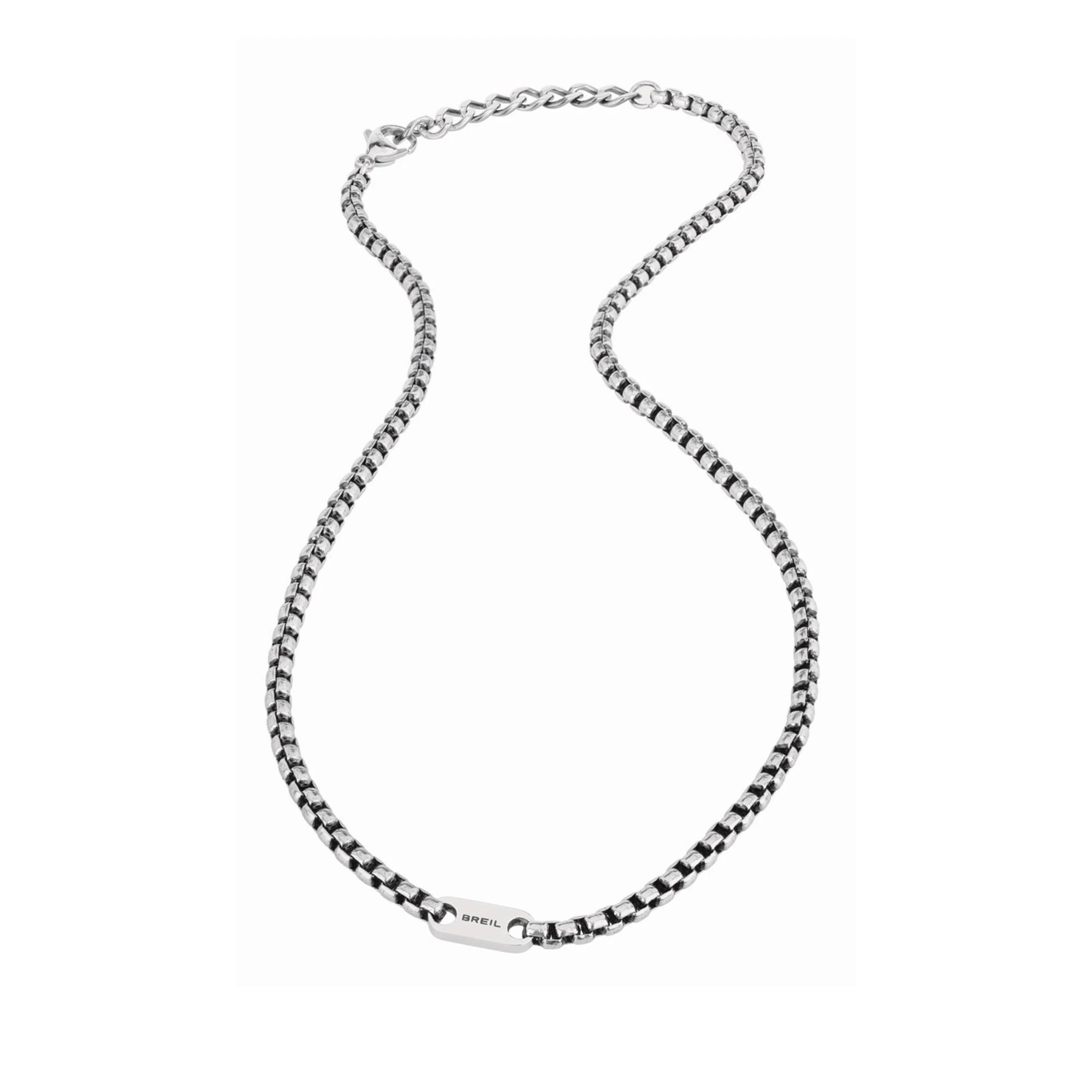BLACKEN - STAINLESS STEEL NECKLACE WITH ANTIQUE FINISHING - 1 - TJ1946 | Breil