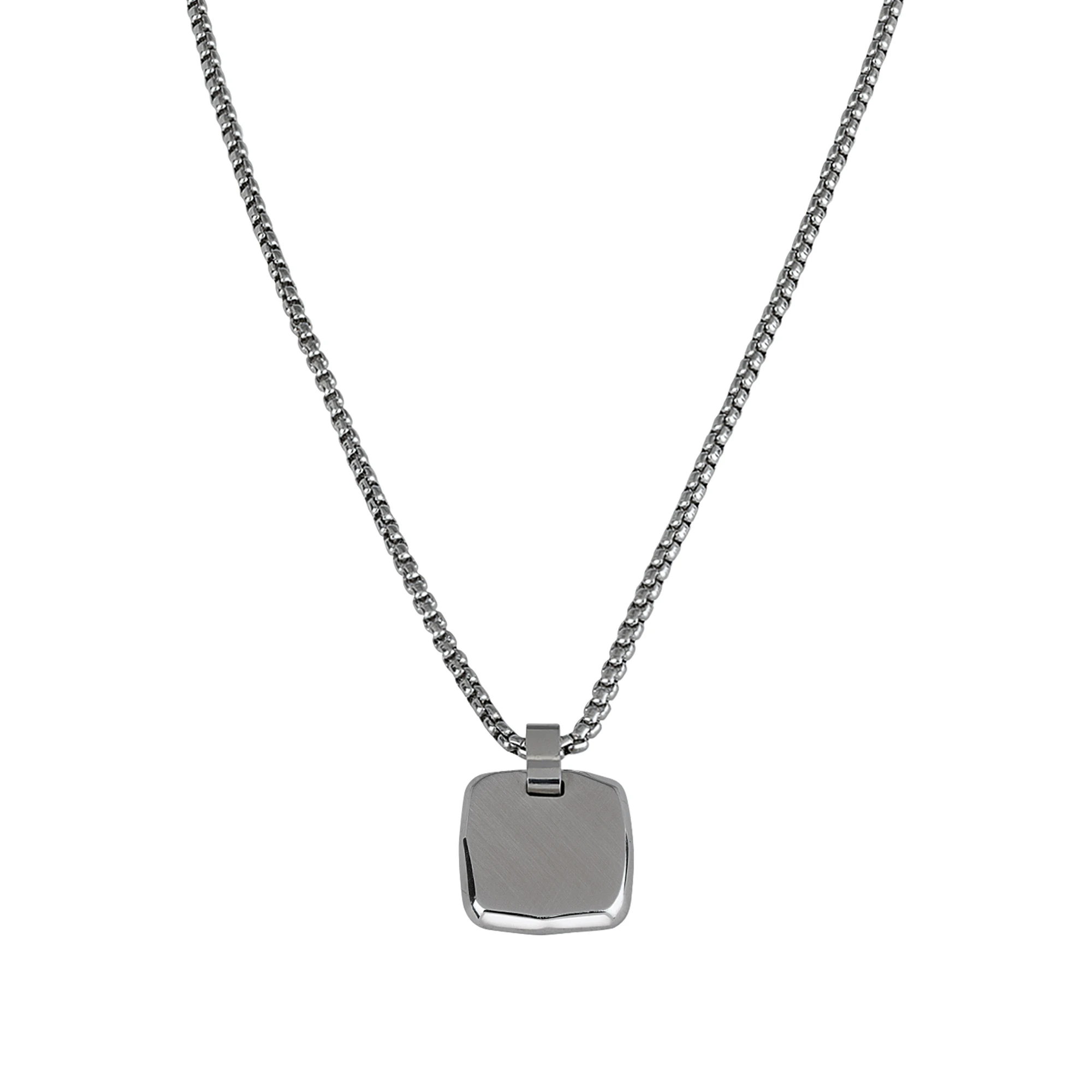 B SEAL - STEEL NECKLACE WITH CUSTOMIZABLE TAG - 1 - TJ2952 | Breil