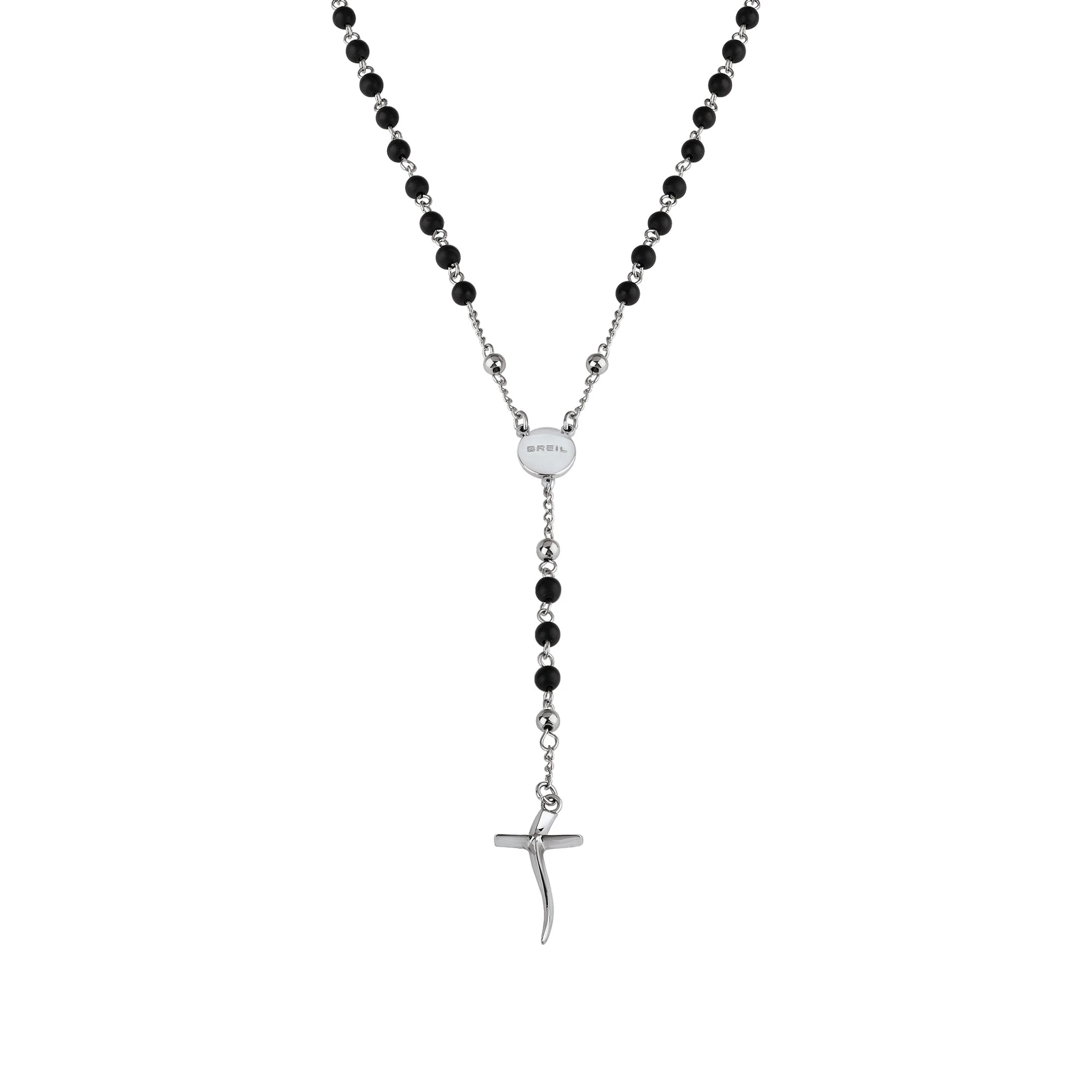 CODE - ONIX AND STAINLESS STEEL NECKLACE - 1 - TJ2990 | Breil