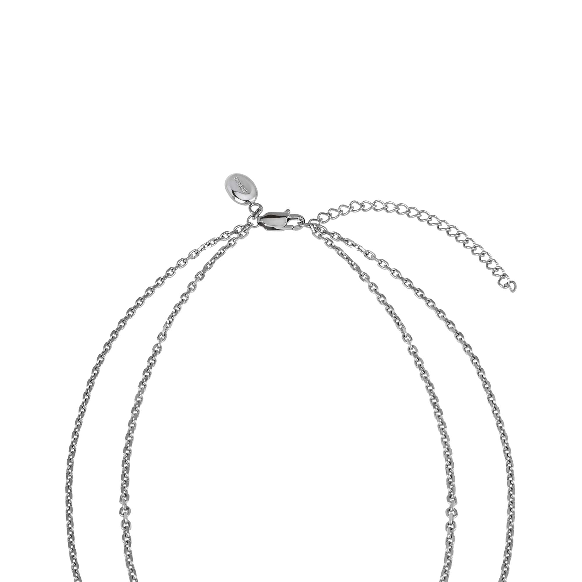 B ESSENTIAL - STEEL NECKLACE WITH NATURAL DIAMOND - 3 - TJ3009 | Breil