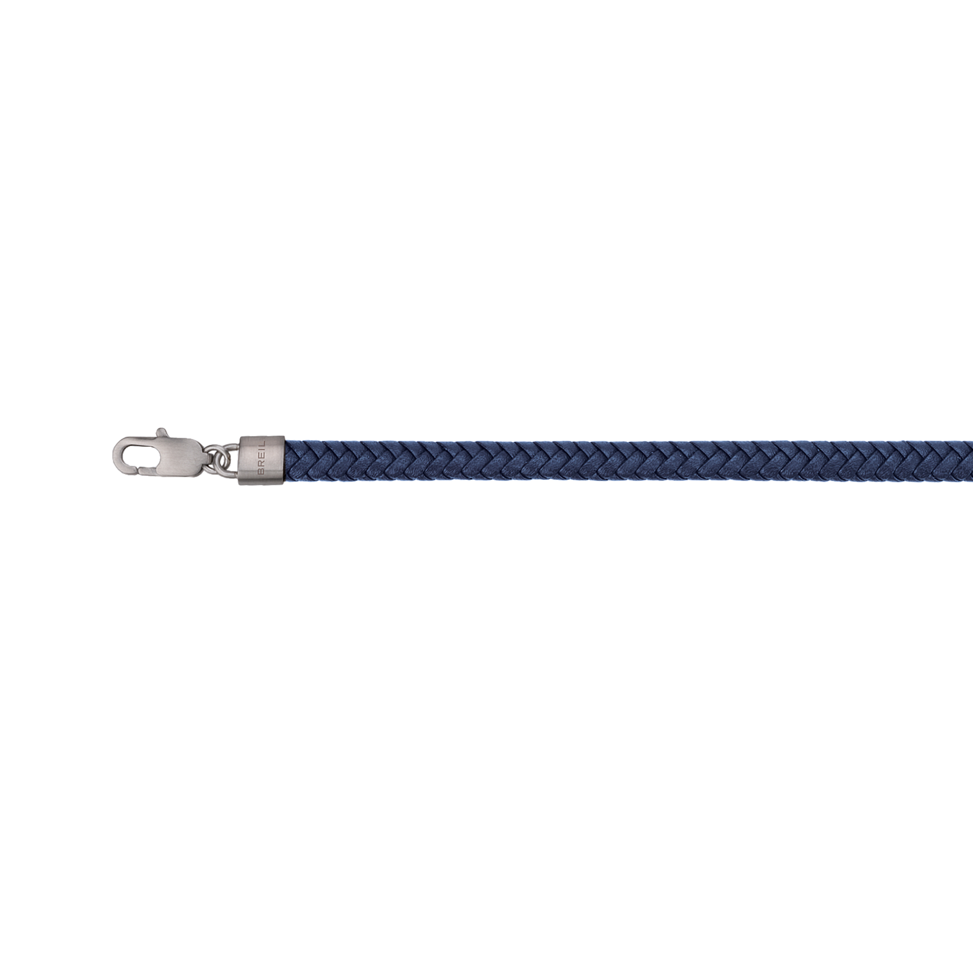 B MIX - BRACELET IN BLUE WOVEN LEATHER AND STEEL - 2 - TJ3137 | Breil