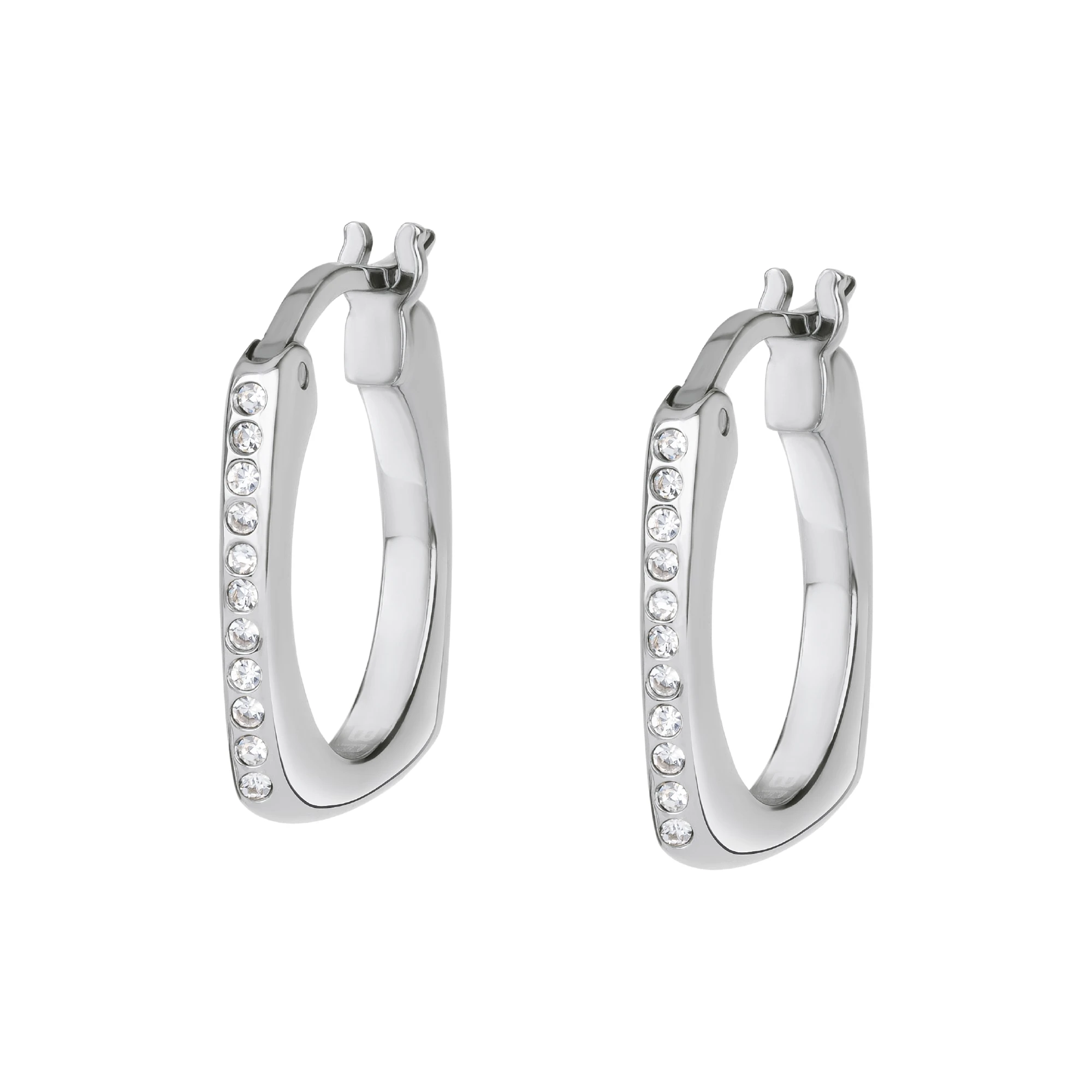 NEW TETRA - STAINLESS STEEL EARRINGS WITH CRYSTALS - 1 - TJ3157 | Breil