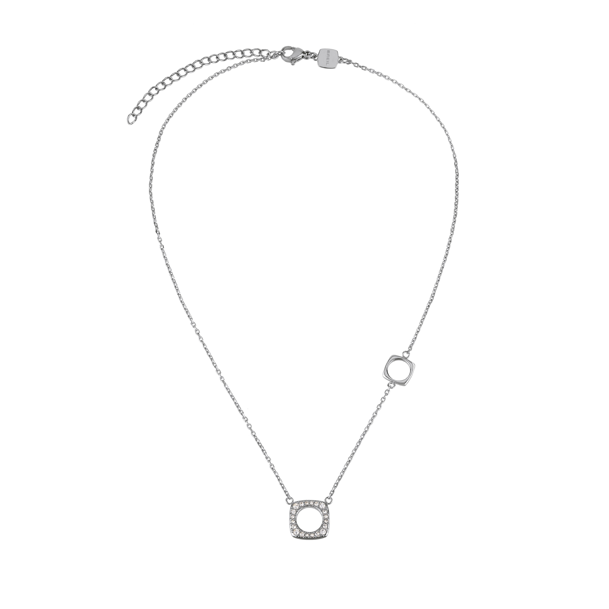 NEW TETRA - SET OF 2 STAINLESS STEEL NECKLACES - 3 - TJ3169 | Breil