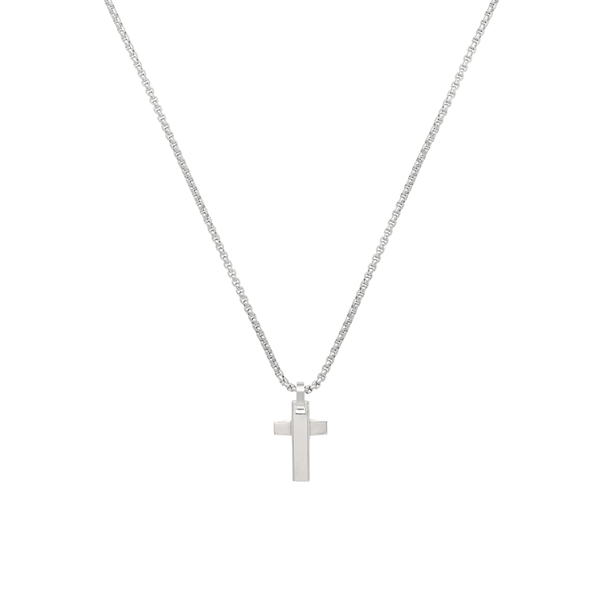 TAG AND CROSS - STAINLESS STEEL NECKLACE WITH PENDANT - 2 - TJ3228 | Breil
