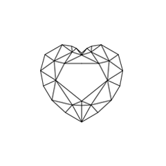 Small stone heart shape